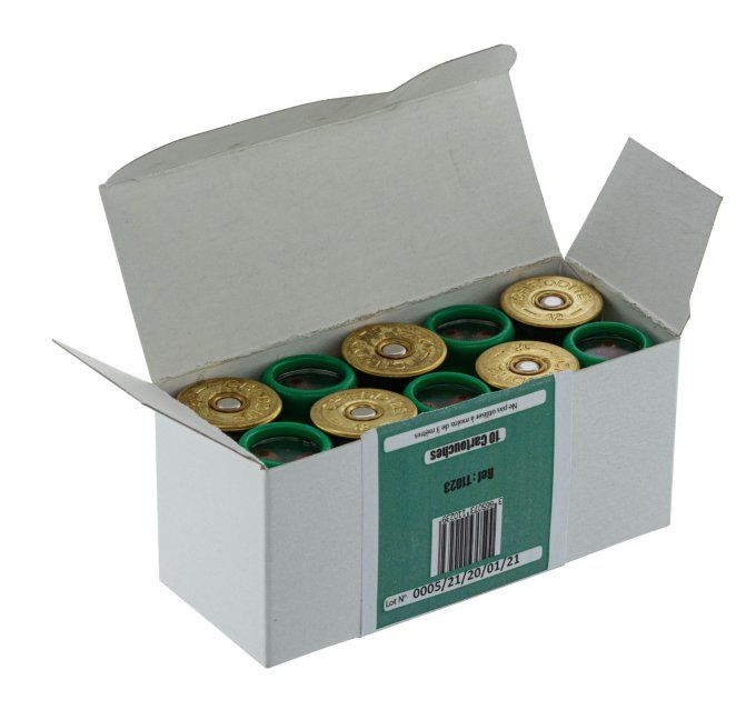 Mini gomme cogne Chevrotine de defense SAPL x 10  Cal. 12/50