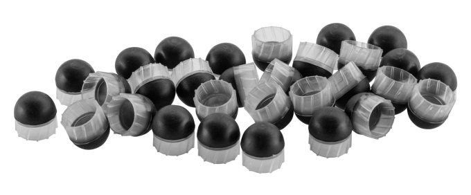 Pot de 30 Billes caoutchouc à ailettes sniper  Cal. 50