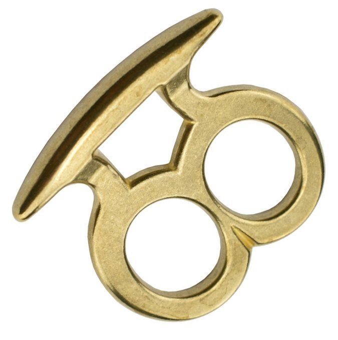 Mini POING BAGUE 2 Doigts Laiton