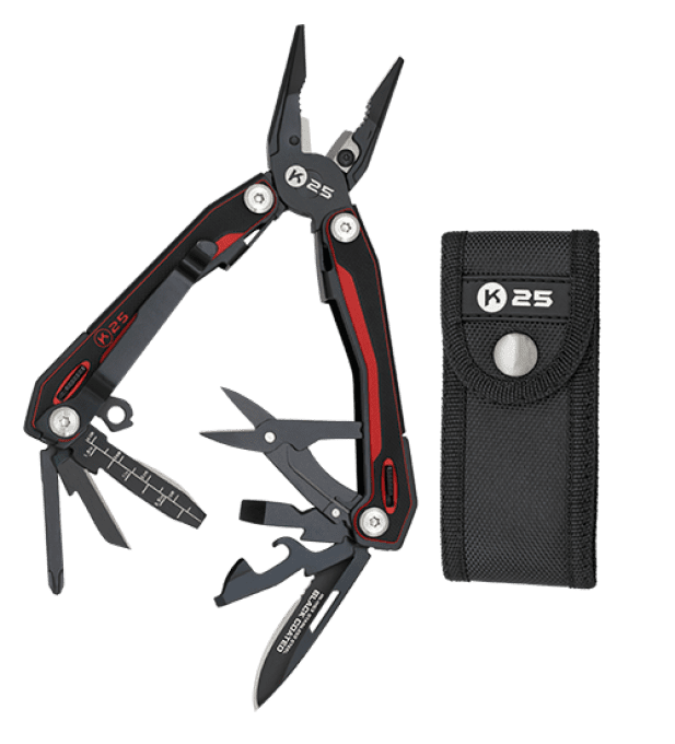 PINCE  MULTIFONCTION G10 Noir et Rouge / K25