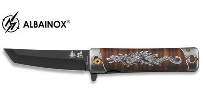 Couteau Pliant tanto impression 3D dragon  lame de 9 cm