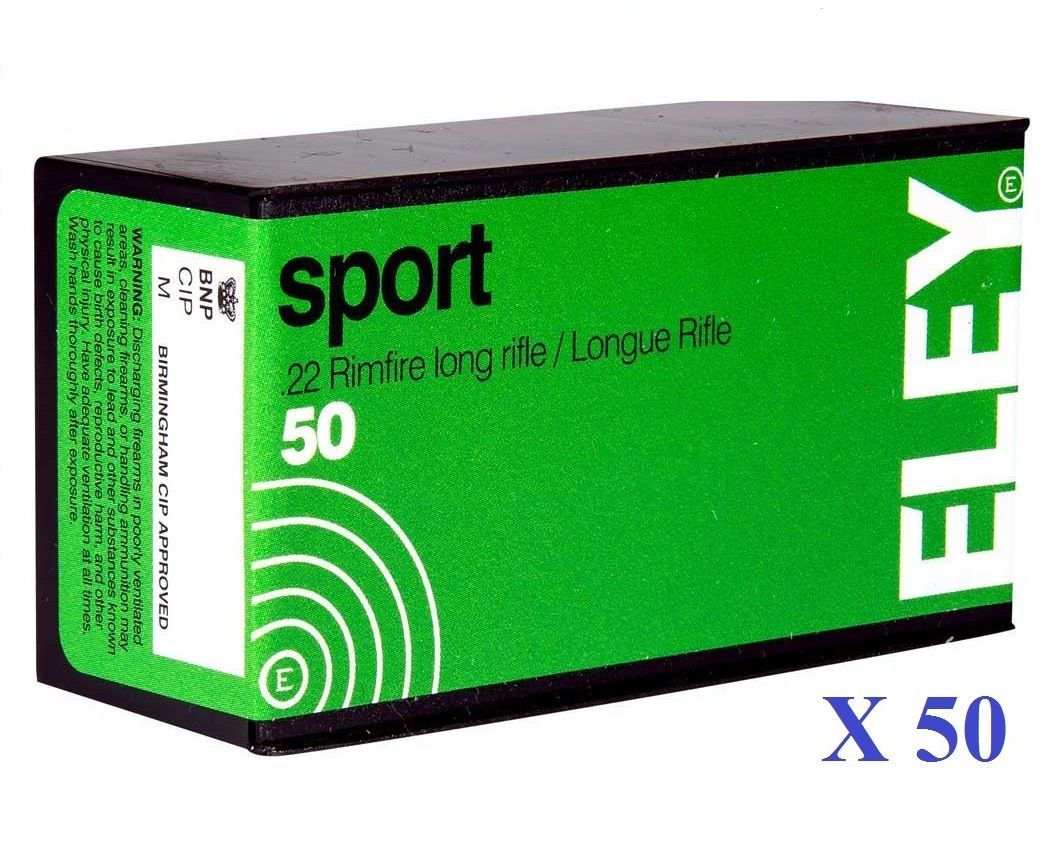 Cartouches 22LR ELEY  SPORT  boite de 50