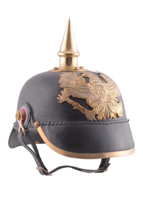 Casque à pointe d’infanterie prussienne 1889 cuir