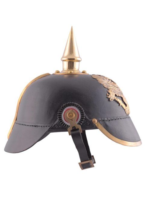 Casque à pointe d’infanterie prussienne 1889 cuir
