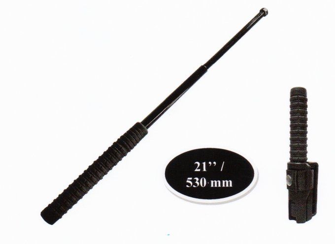 Matraque télescopique de défense NOIRE ( 21’’) soit 53 cm