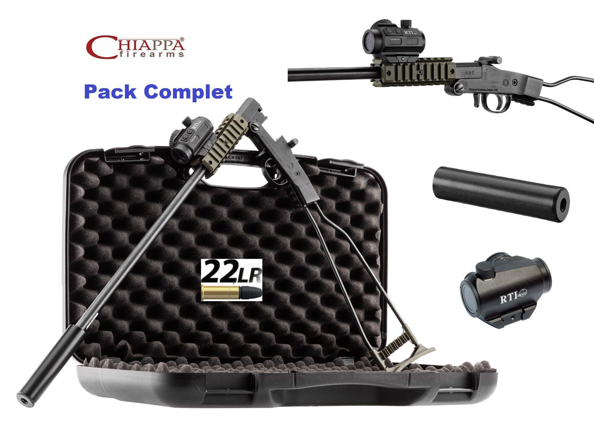 Pack Carabine Pliante  LITTLE  BADGER   22 Lr  OD
