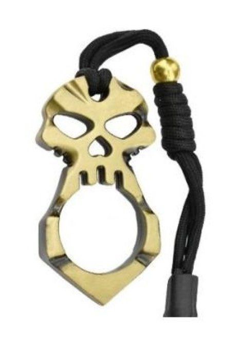 Coup de POING BAGUE 1 Doigts  Punisher  doré