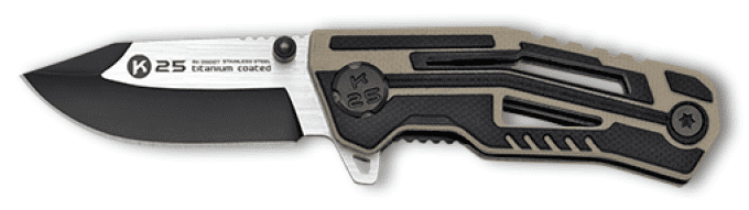 Couteau pliant tactique bicolor  Titanium lame de 5