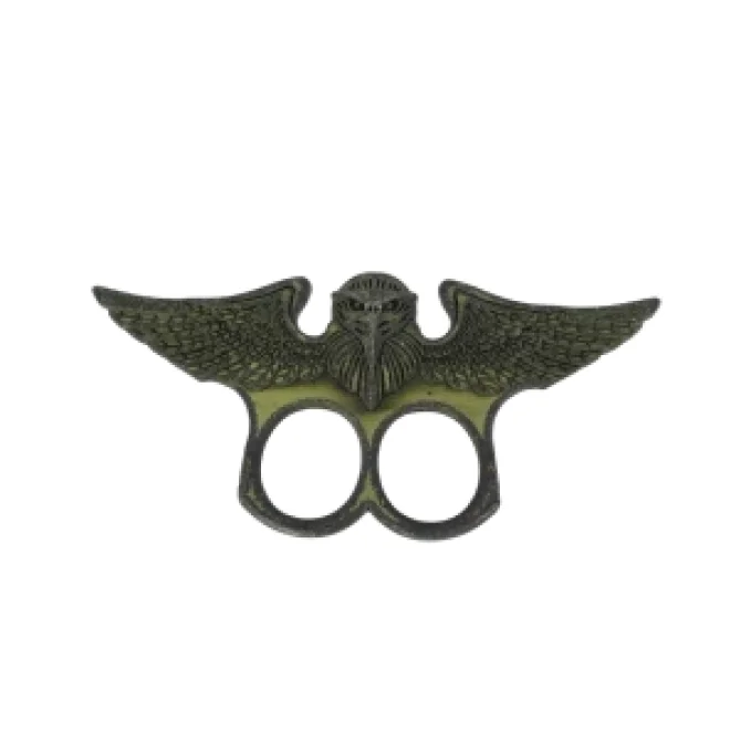 Poing Américain Aigle état unis vert bronze 2 Doigts