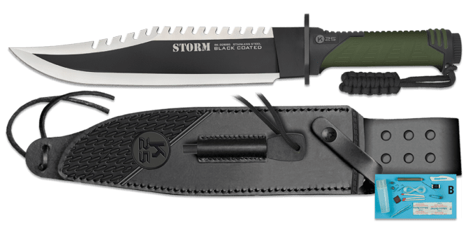 Poignard Tactique de survie Storm K25 Titanium lame de 25 cm / K25