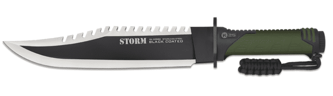 Poignard Tactique de survie Storm K25 Titanium lame de 25 cm / K25
