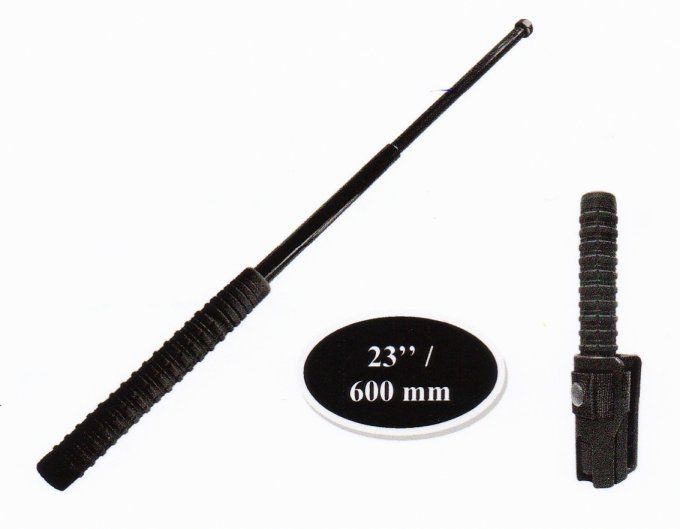 Matraque télescopique de défense NOIRE ( 23’’) soit 60 cm