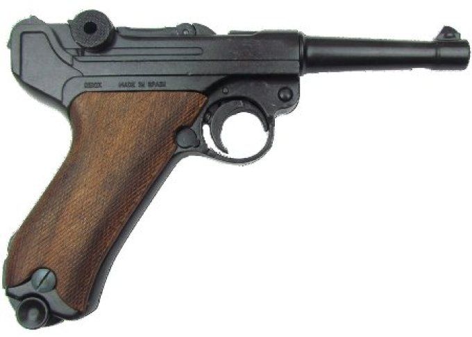 Pistolet LUGER P08 Parabellum cross Bois de 23 cm
