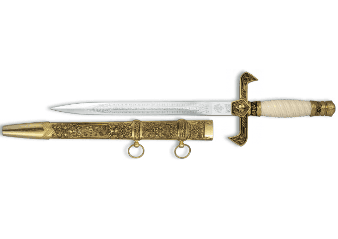 Dague doudle aigle (aigle bicéphale) de 40 cm