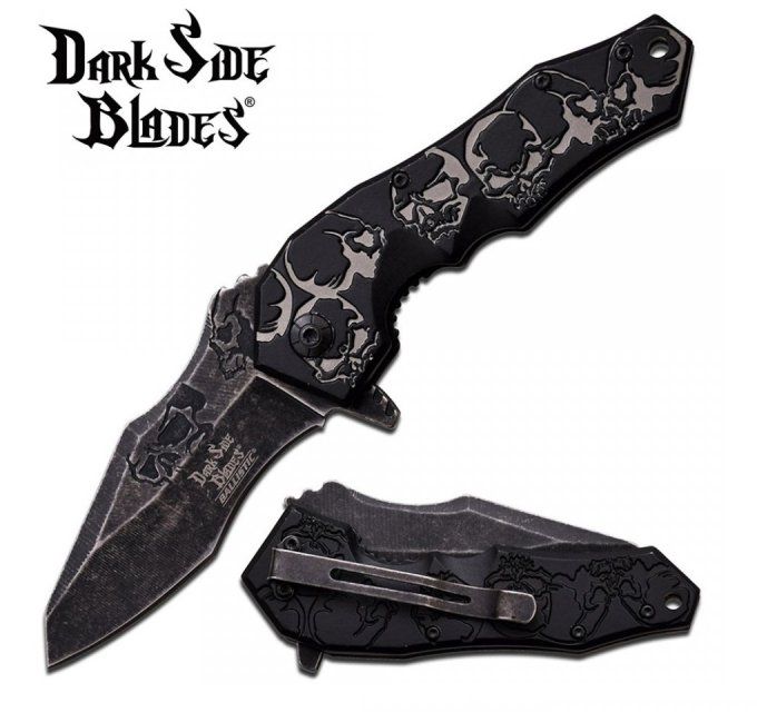 Couteau pliant Darkside Blades 6 skulls