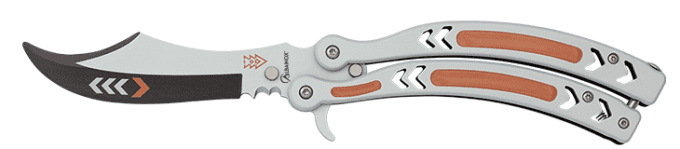 Couteau papillon 3 d D’entrainement  lame de 10 cm