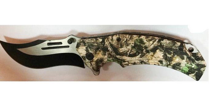 Couteau pliant camouflage foret