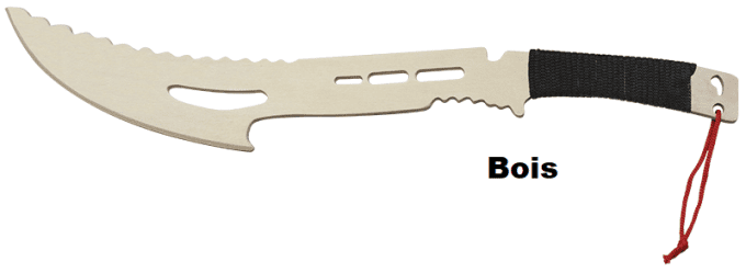 Sabre machette noir  de  52.5 cm