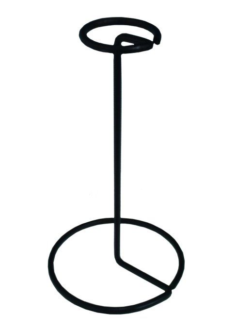 Porte Casque en metal noir  