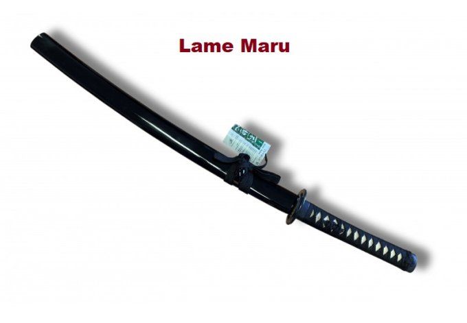 Wakisashi seigi forgé Lame maru / couleur noir