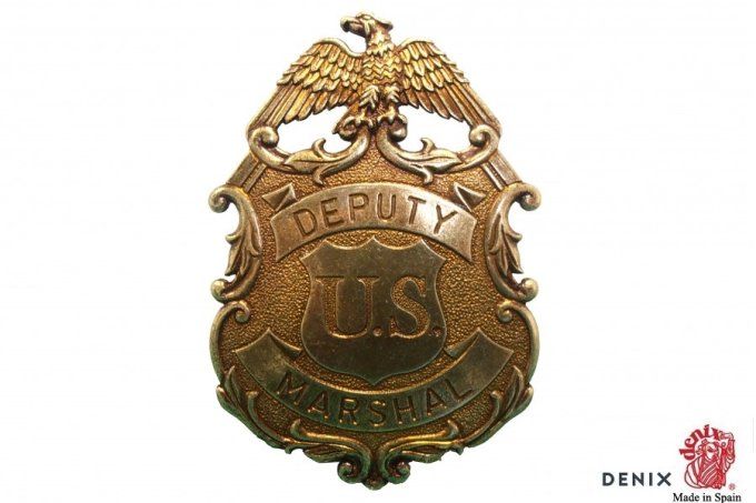 Badge de Marshalle Deputy doré avec aigle