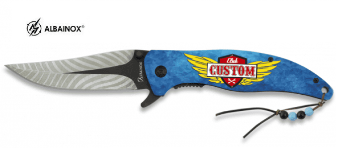 Couteau Pliant Club custom 3D  Lame de 9 cm