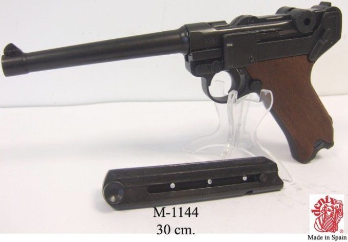 Pistolet LUGER P04/06 de Marine / 30 cm / Crosse Bois