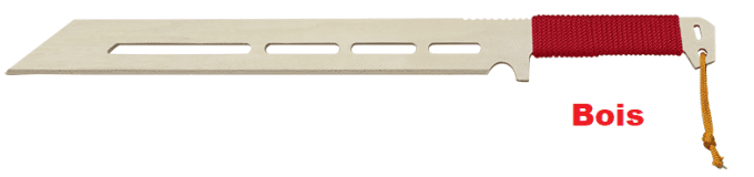 Machette  rouge  de  51.5 cm