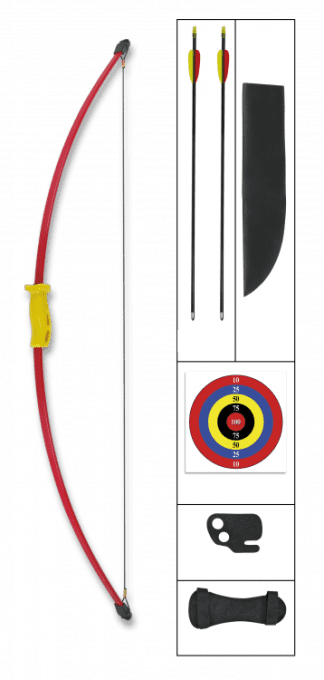 Kit Arc initiation recourbé 15 Lbs  Rouge