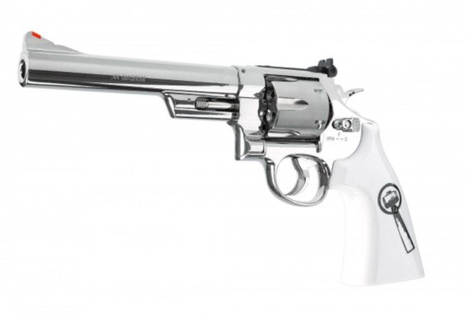 Revolver  Smith & Wesson  629 Trust  ME  6.5’’  Finition  NICKELEE  co2 / Cal 4.5 Plomb