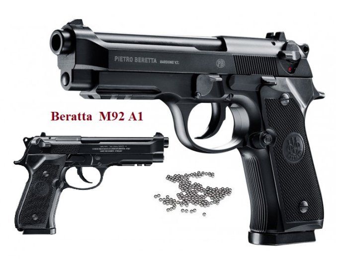 Pistolet Co2 Beretta M92 A1  Cal 4.5 BB