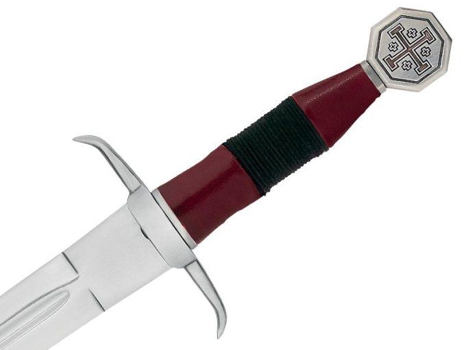 Dague de Combat JERUSALEM avec fourreau cuir