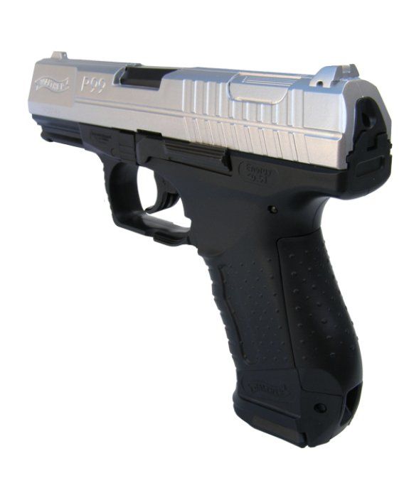 Pistolet WALTHER P99 Bicolor Chrome 15 coups (Réplique)