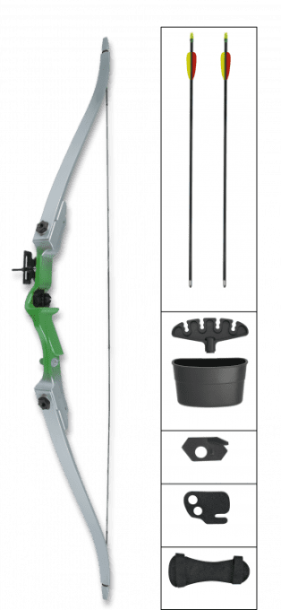 Kit Arc initiation 20 Lbs  Gris / Vert