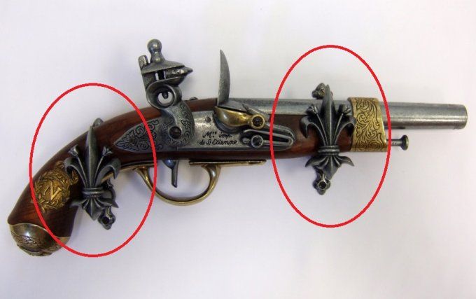 Support Mural Fleur de Lys gris