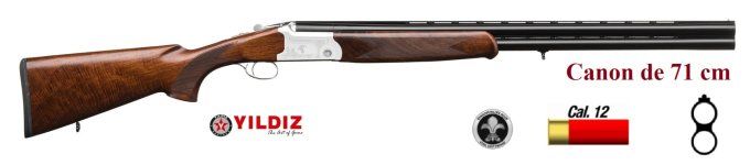 Fusil  YILDIZ  Superposé  Silver  *  Cal 12/76 canon de 71 cm