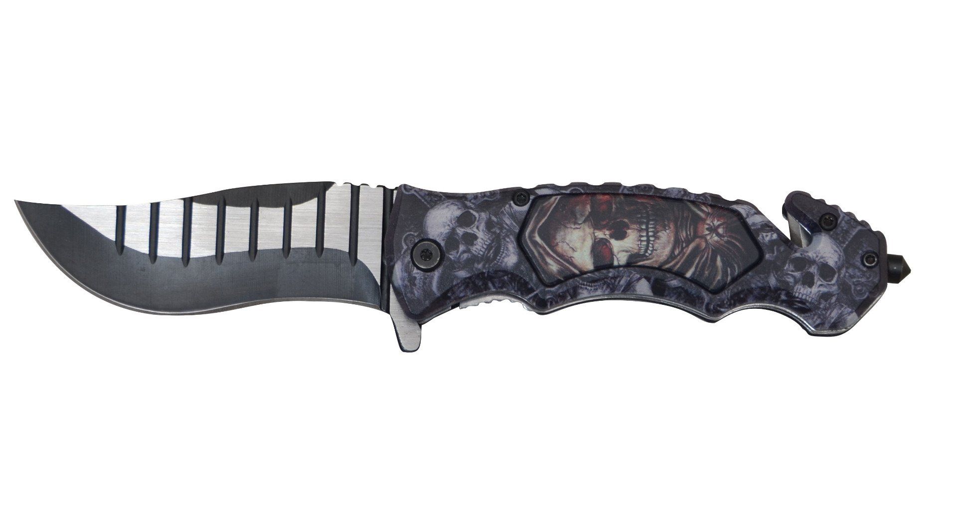 Couteau Pliant Skull Lame de 10 cm