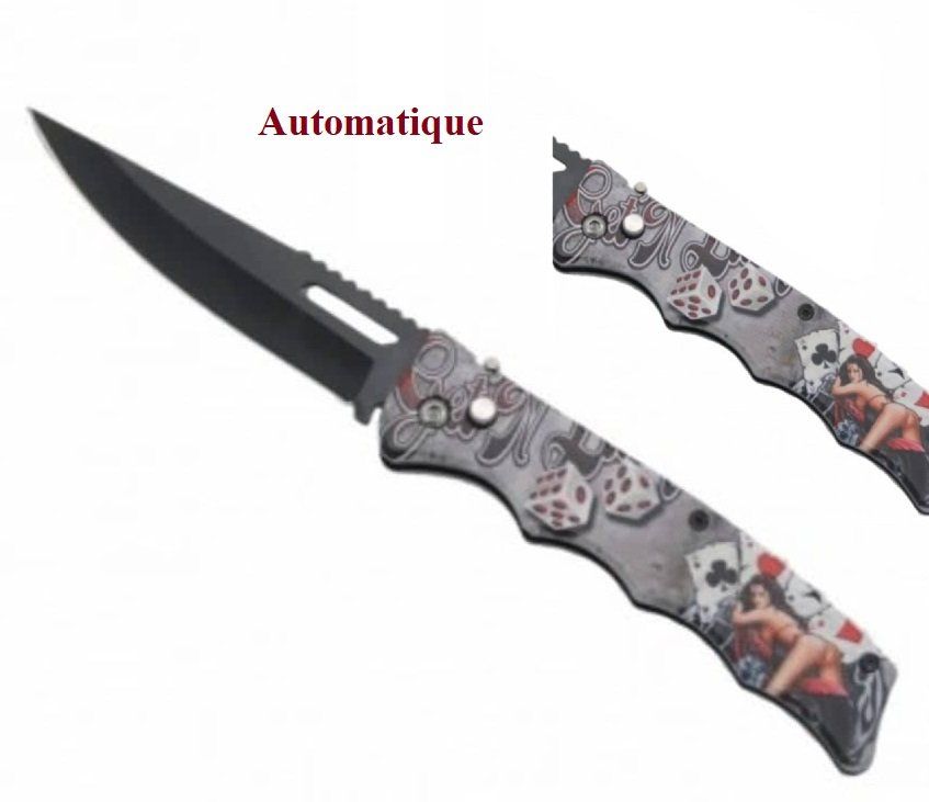 Couteau Pliant Poker Lame de 10 cm