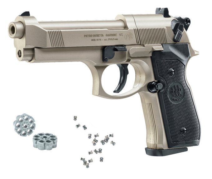 Beretta M92 FS NICKELE  Cal. 4.5 mm Plombs diabolo