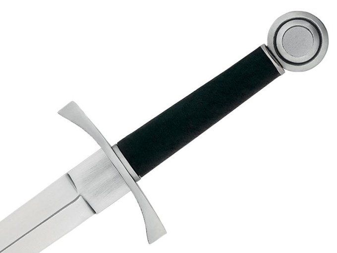 Dague de Combat DES CROISES avec fourreau cuir