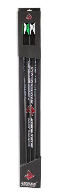 Pack de 3 flèches pour arc en carbonne savage ID6.2 400  30 Pouces avec plumes blazer