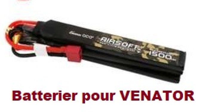 16 C  Batterie LIPO 11.1 v / 1500 MAH / 25C / 3Sticks / T-DEAN GENSPOW