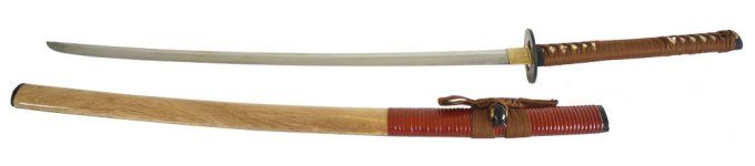 Katana Lame MARU ( Bois naturel + Bambou )