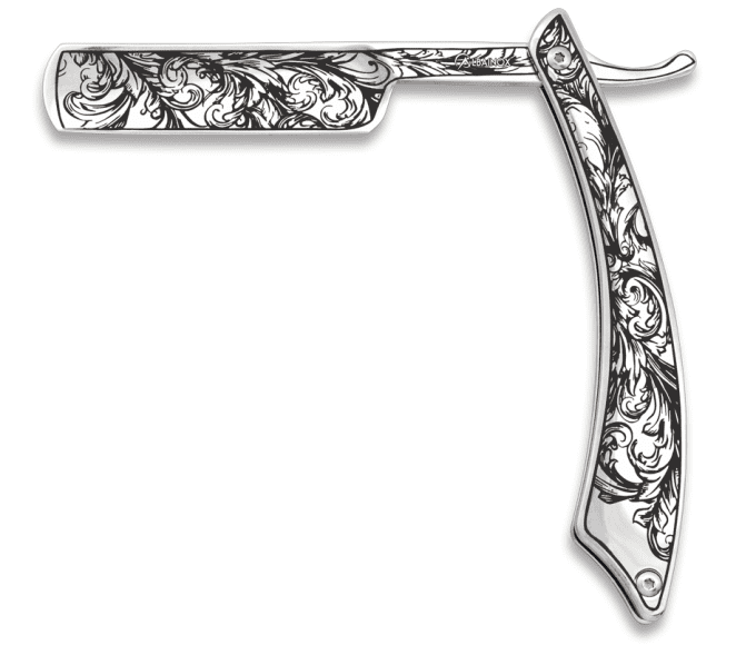 Couteau rasoir inox lame de 8 cm