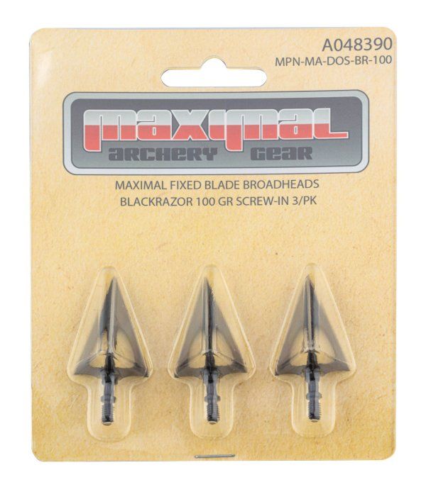 Pointes de chasse maximal blackrazor 100 gr