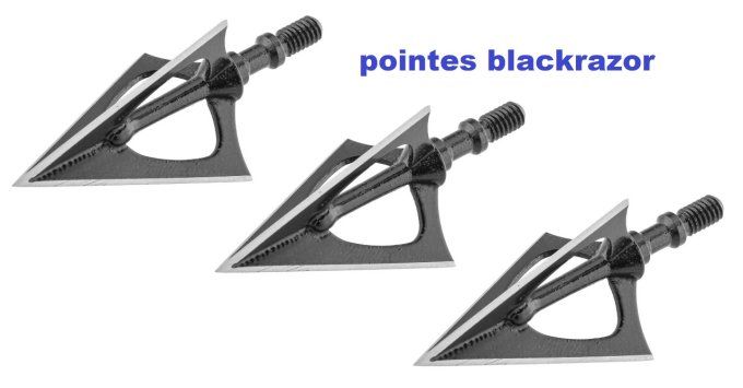 Pointes de chasse maximal blackrazor 100 gr