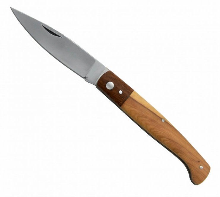 Couteau pliant lame de 10 cm /Manche bois bi color