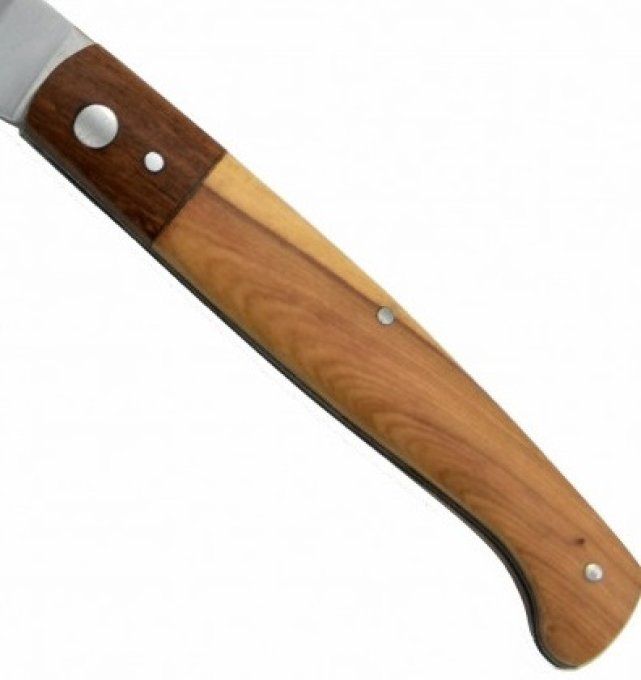 Couteau pliant lame de 10 cm /Manche bois bi color