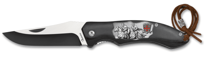 Couteau pliant Templier lame de 8.5 cm /Manche stamina