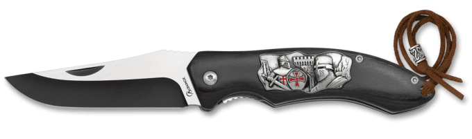 Couteau pliant Templier lame de 8.30 cm /Manche stamina